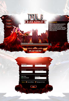 Dark Knight Launcher Ui PSD Template