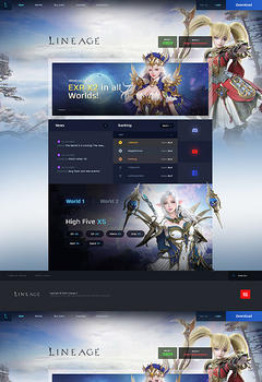 L2 Modern Fantasy Game Website Template