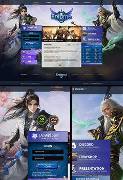 Enigma Metin2 Game Website Template