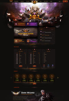 Mu Hel Game Website Template