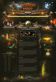 New Dragon Nest Game Website Template